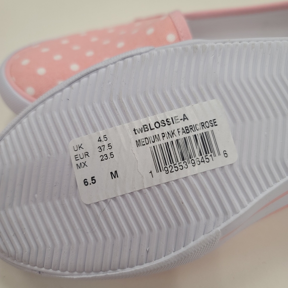 Tommy Hilfiger Pink Polka Dot Flats Size 6.5 - Picture 4 of 5